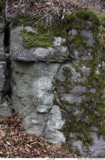 rock cliff overgrown moss 0009